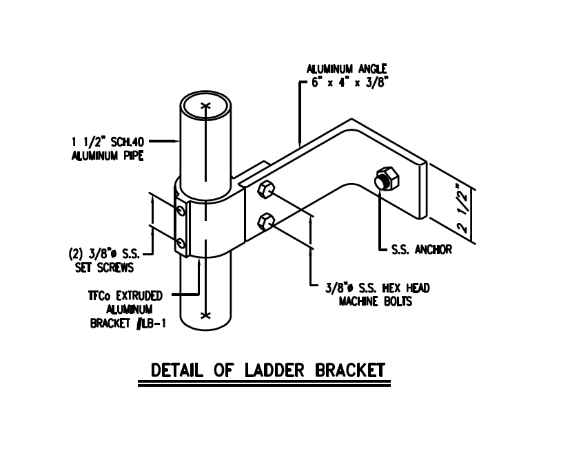 Ladder Wall Bracket Assembly