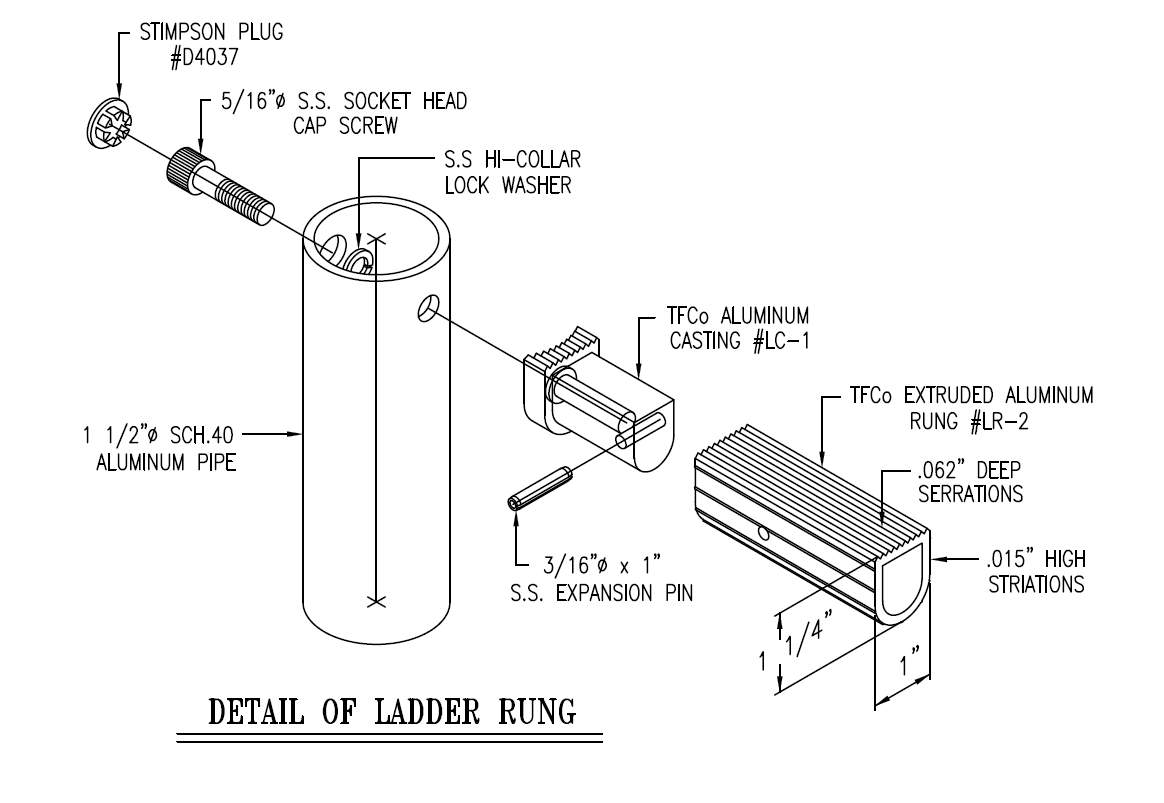 Ladder Rung Assembly