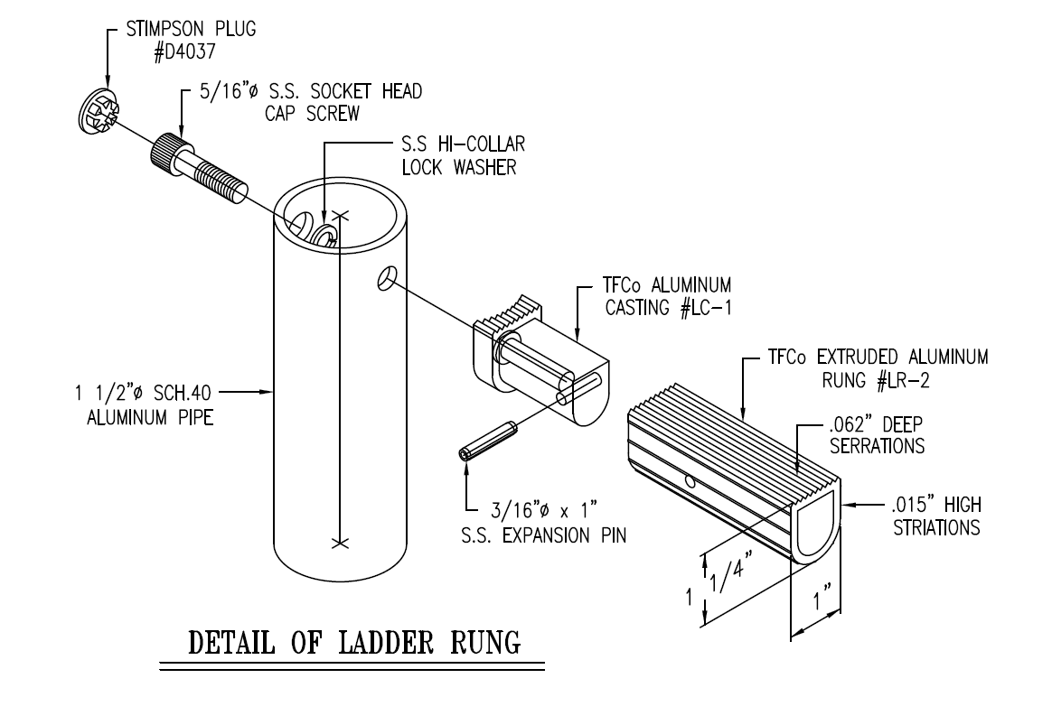 Ladder Rung Assembly – Thompson Fabricating LLC